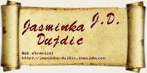 Jasminka Dujdić vizit kartica